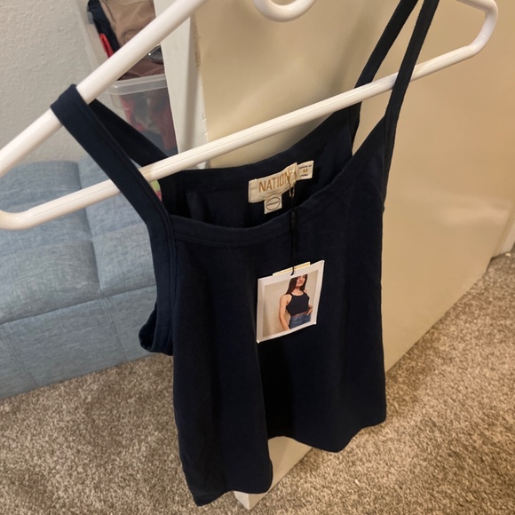 Nation, LTD navy tank top, new with tags, medium - Picture 3 of 4